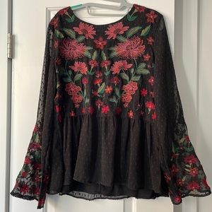 Floral baby doll top